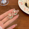 Lotus Shaped Circle Earring