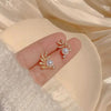 Gold Pearl Flower Earring