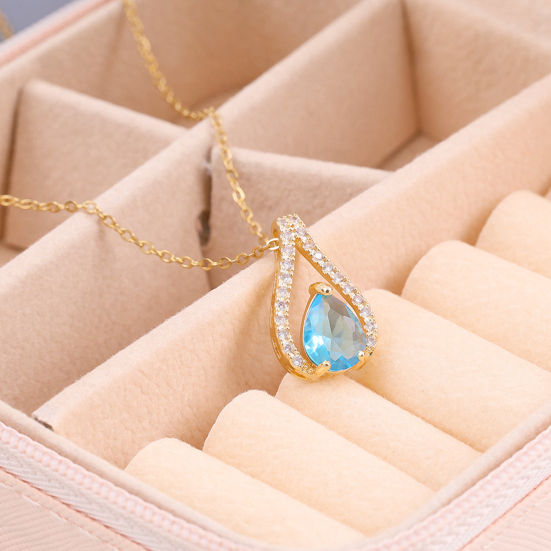 Blue Crystal Necklace