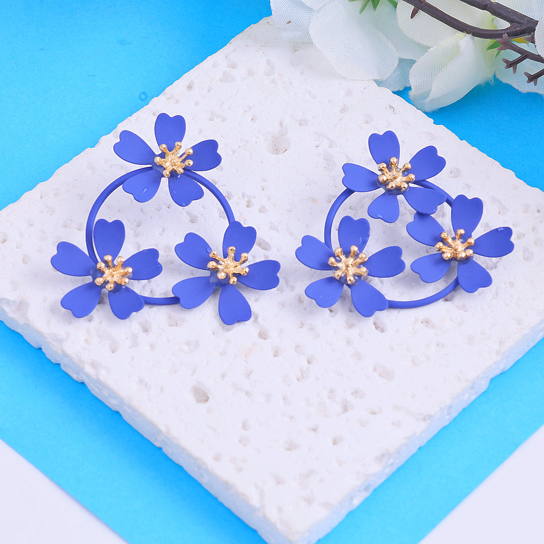 Camellia Flower Stud Earrings