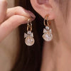 Crystal Gold Plated Pearl Earring