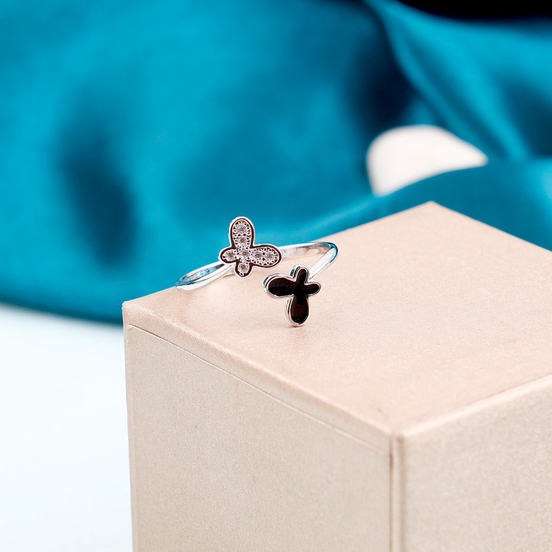 Zircon Stone Butterfly Ring