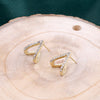 Sterling Silver Triangle Stud Earrings