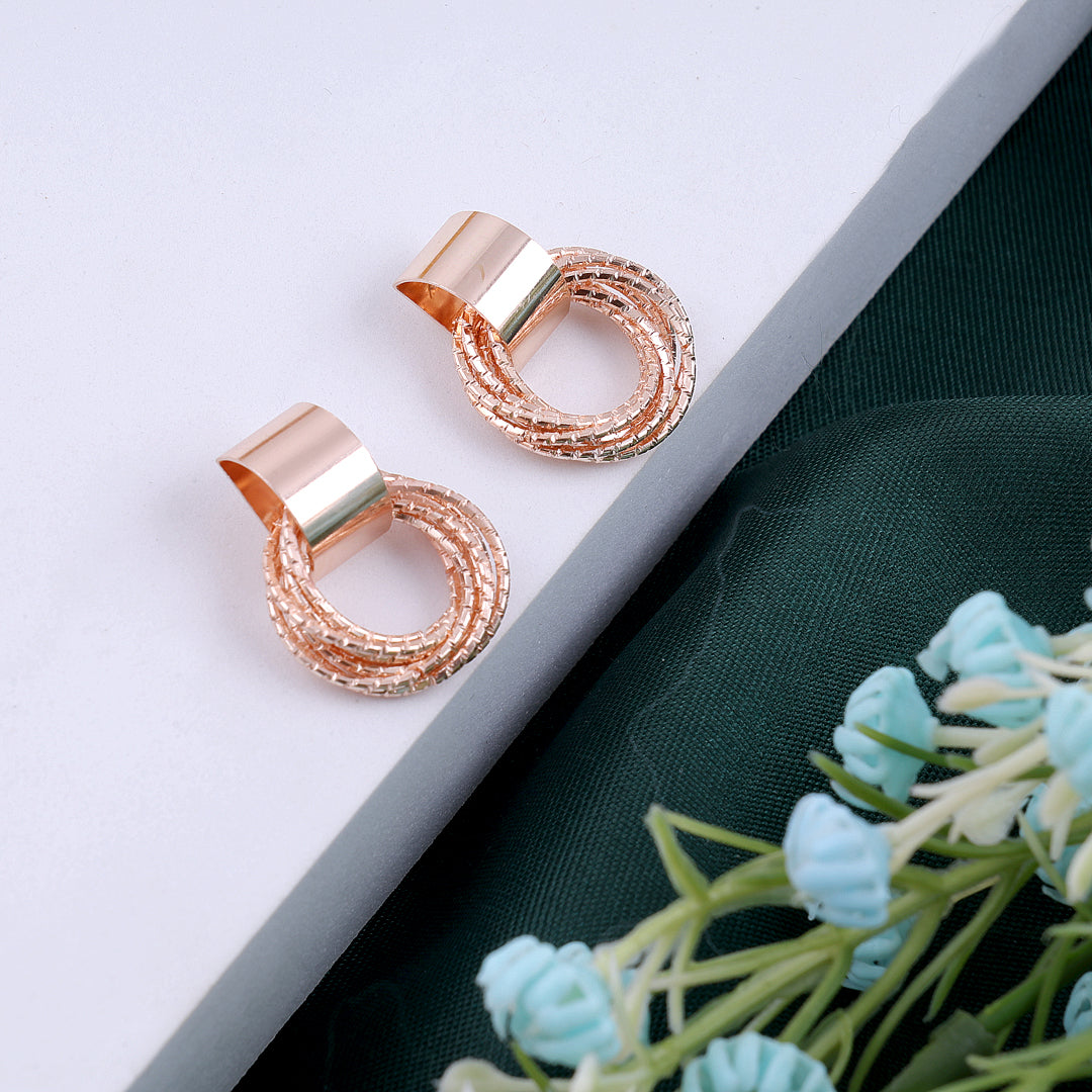 Rose Gold Multi Layers Earrings