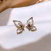 Golden Butterfly Sterling CrystalEarrings