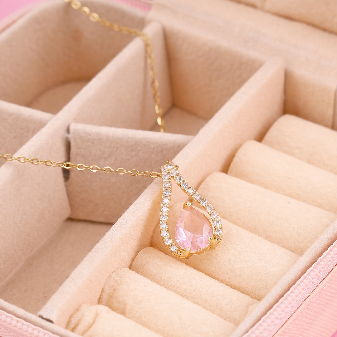 Pink Crystal Necklace