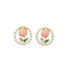 Lotus Shaped Circle Earring