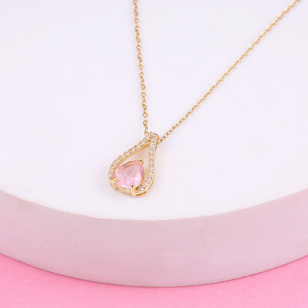 Pink Crystal Necklace