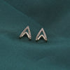 Sterling Silver Triangle Stud Earrings