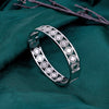 Trendy Sterling Silver Cutting Bracelet