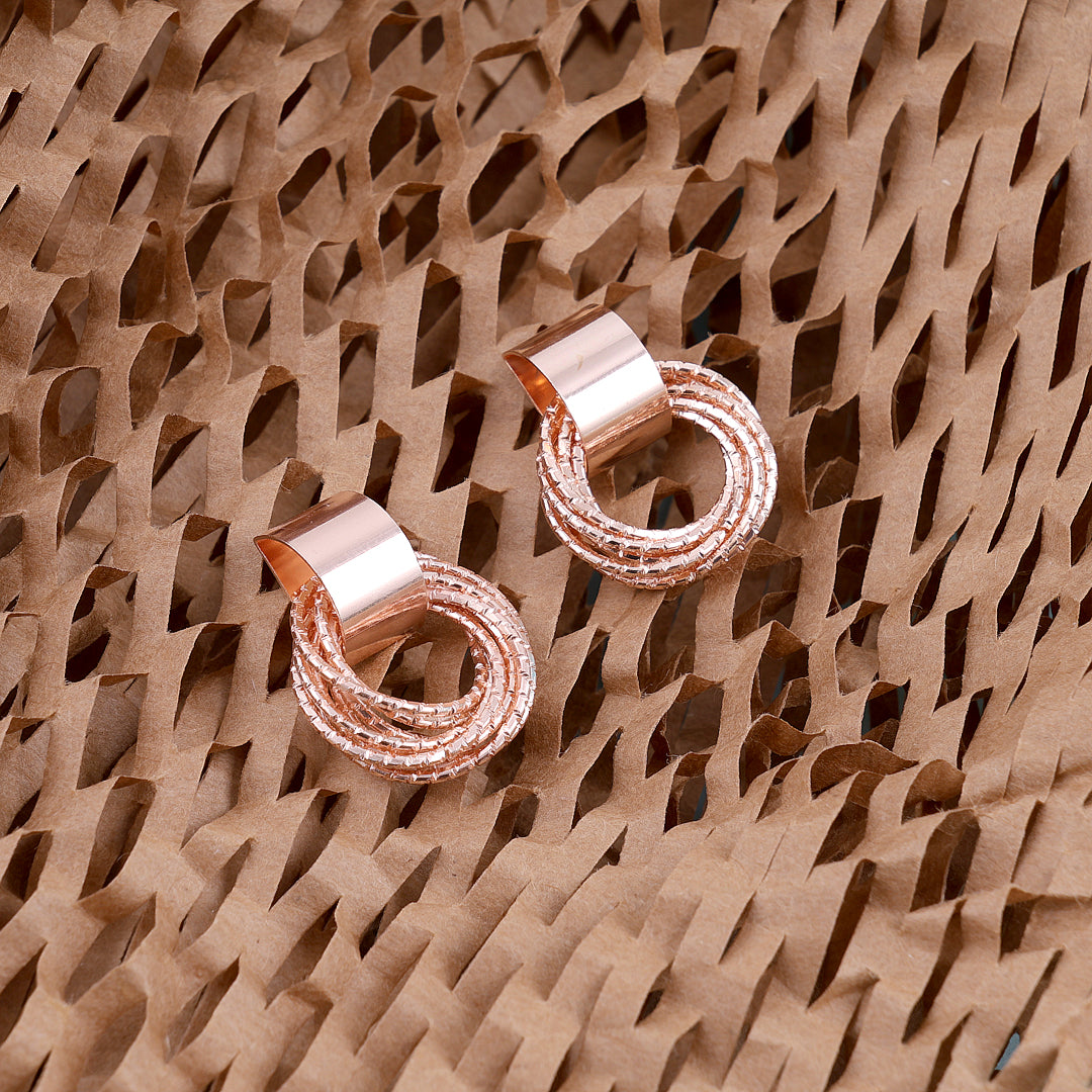 Rose Gold Multi Layers Earrings