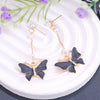 Black Butterfly Drop Earring