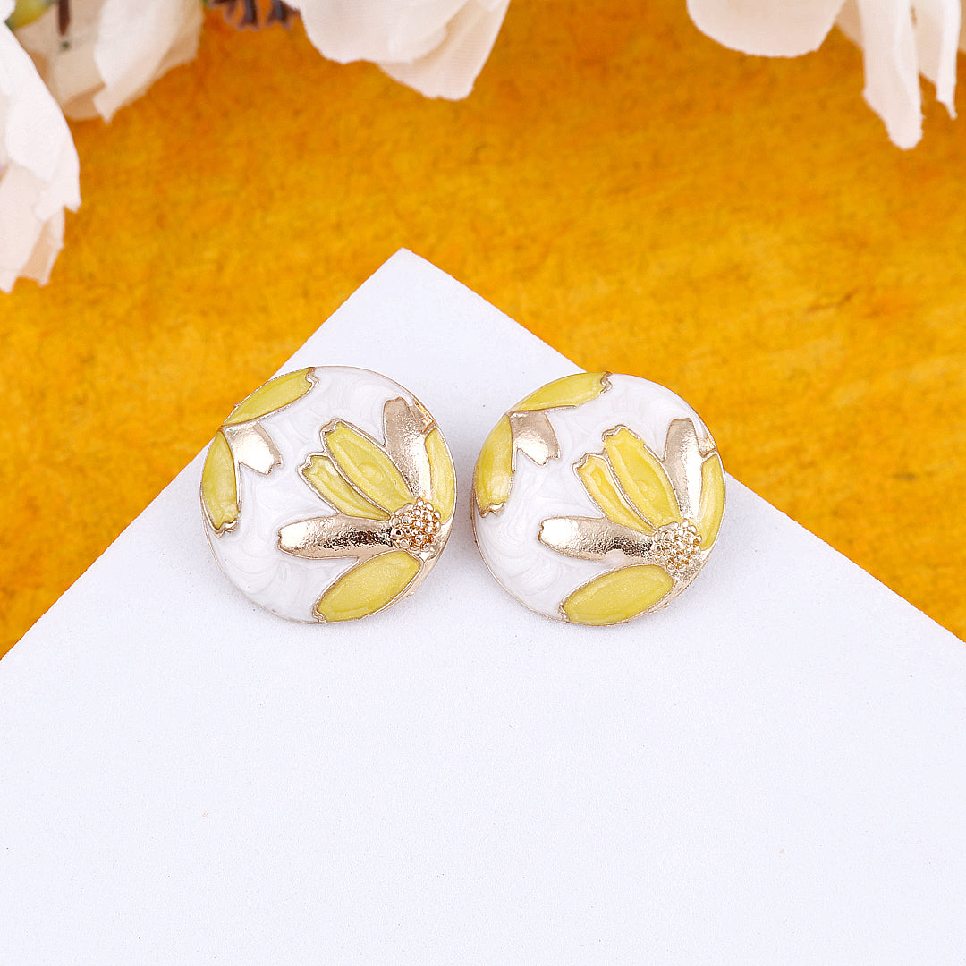 Enamel Drip Oil Stud Earrings