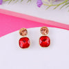 Red Cube Earrings