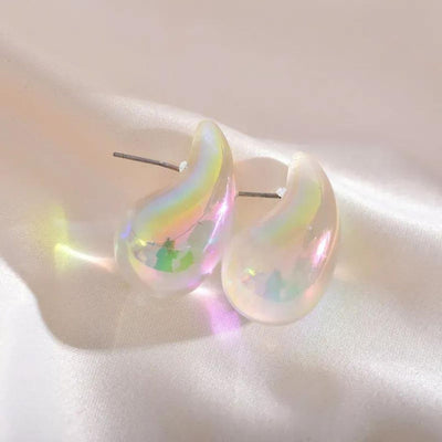 Cute Water drop white earring