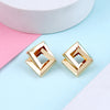 Geometric Double Square Stud Earrings