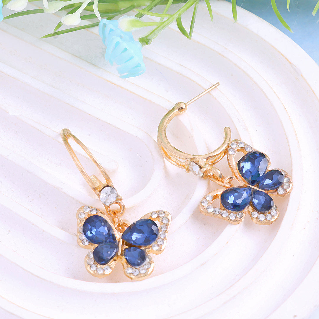 Crystal Butterfly Earrings