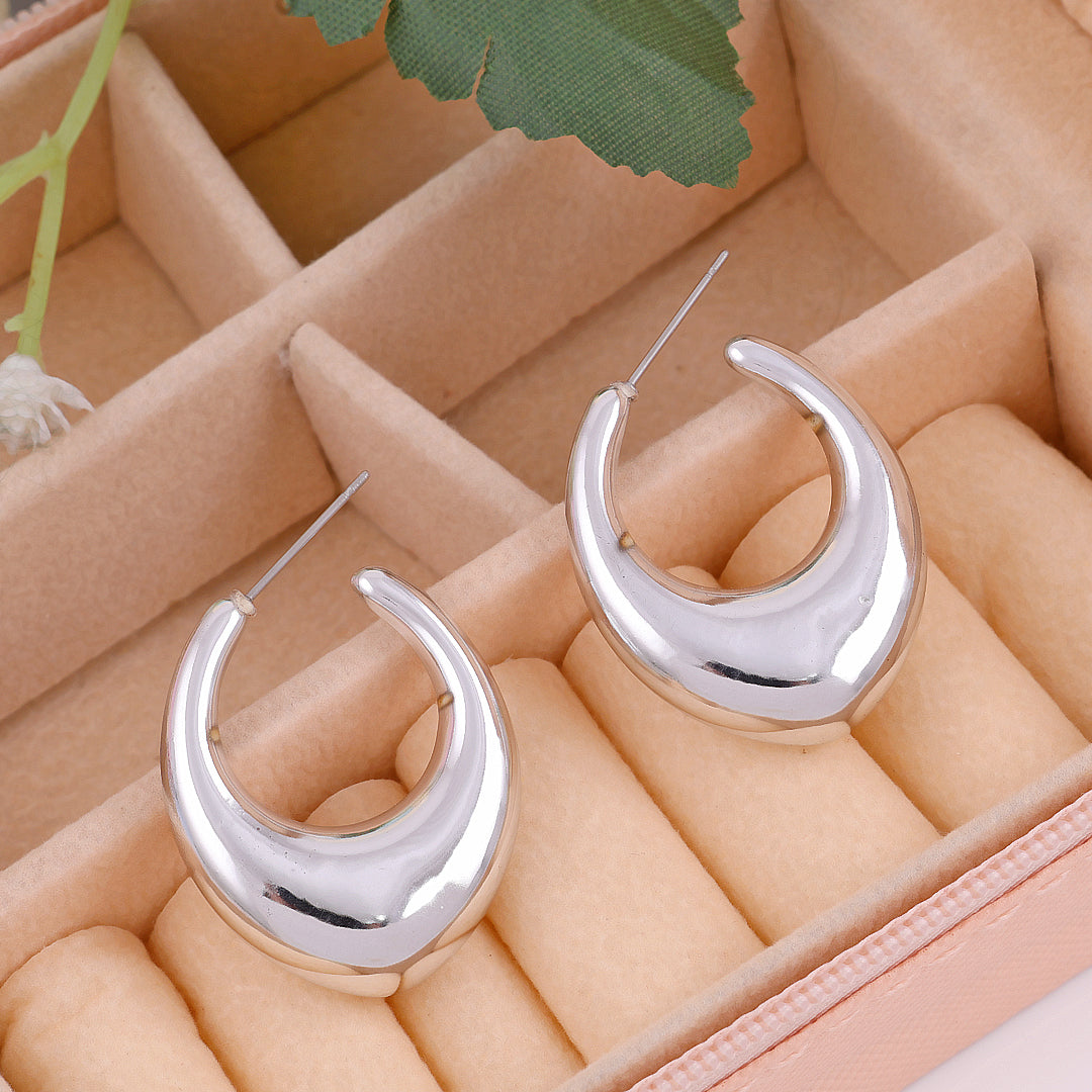 Silver plated Hoop Earrings