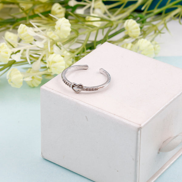 Sterling Silver Zircon Crystal Ring