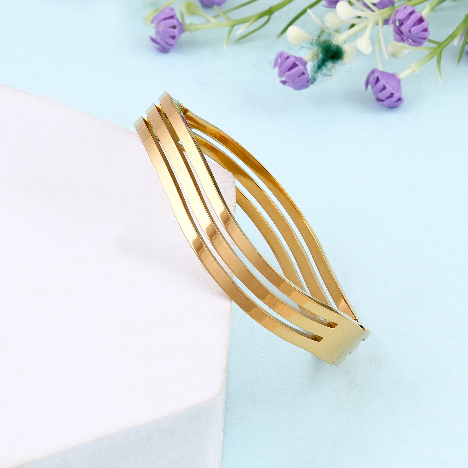 Gold Plated Geometric Bracelet