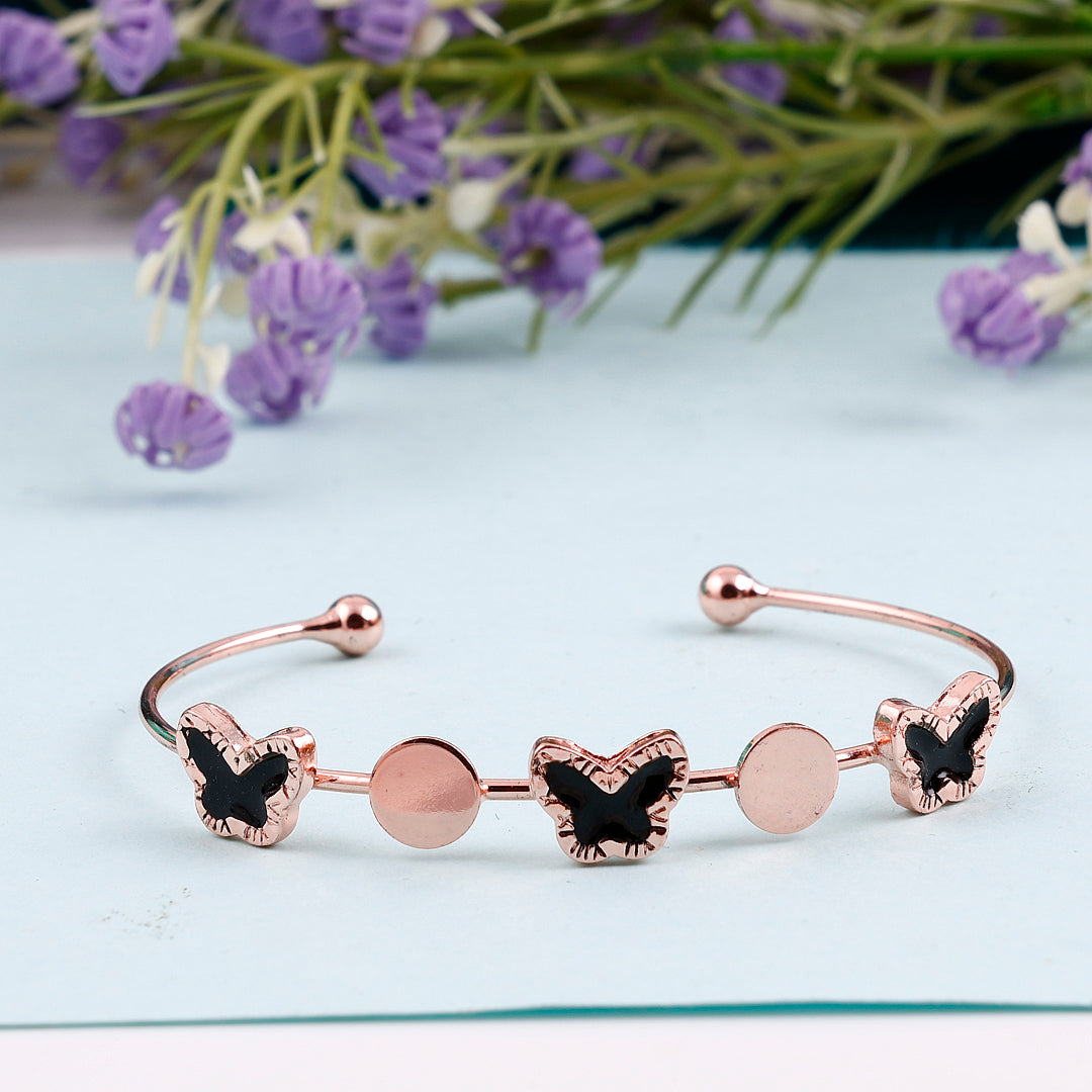 Stylish Rose Gold Butterfly Shape Bracelet