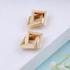 Geometric Double Square Stud Earrings