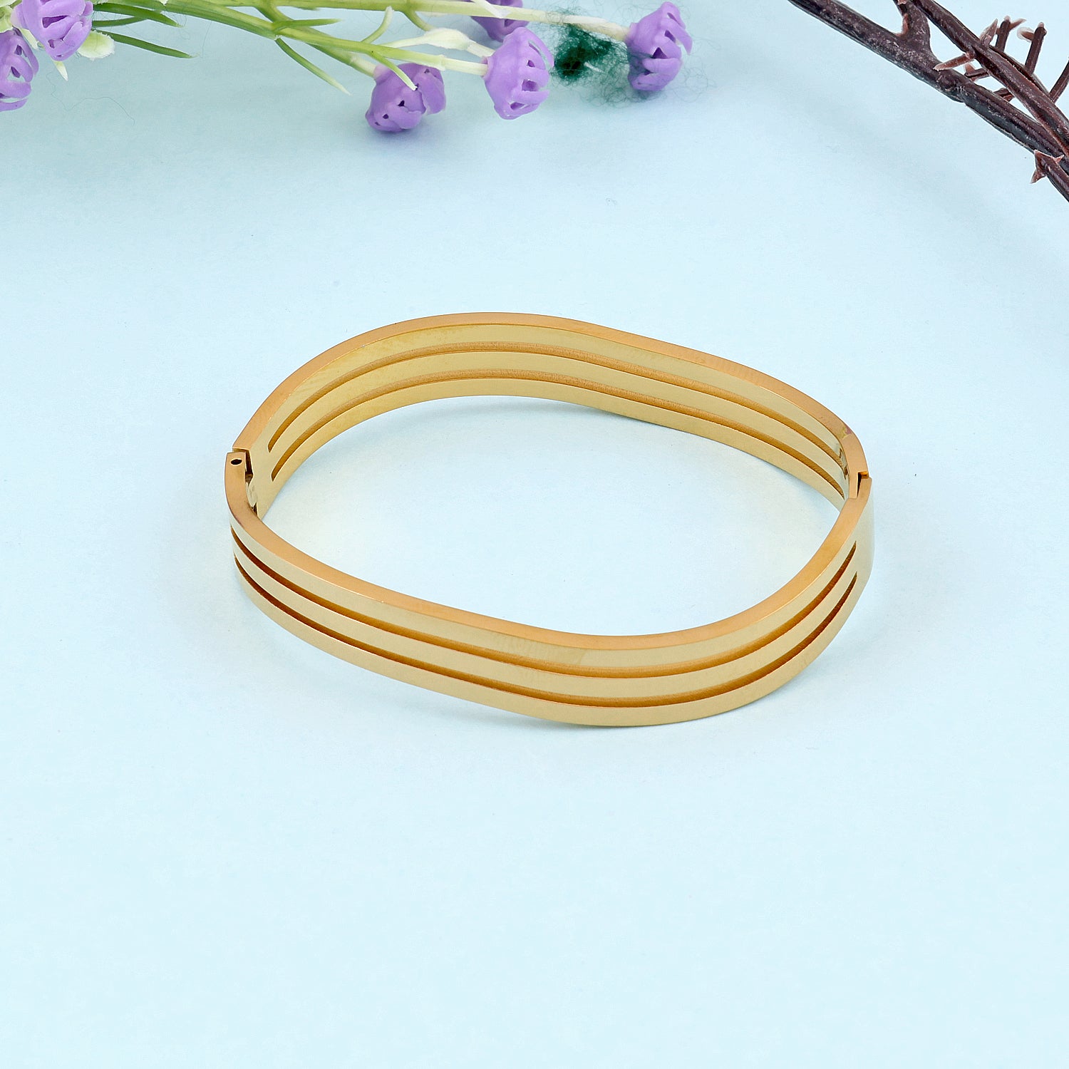 Gold Plated Geometric Bracelet