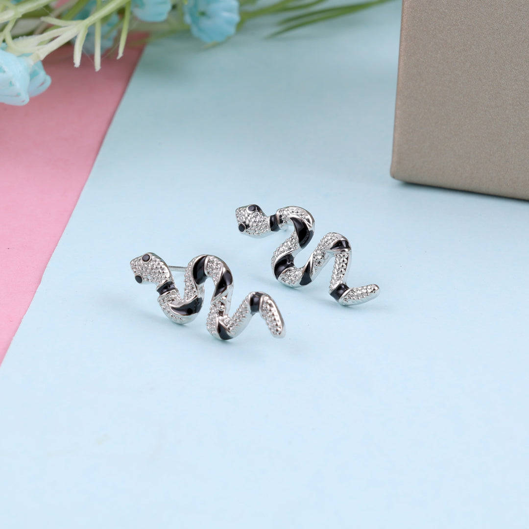 Snake Shape Vintage Earrings