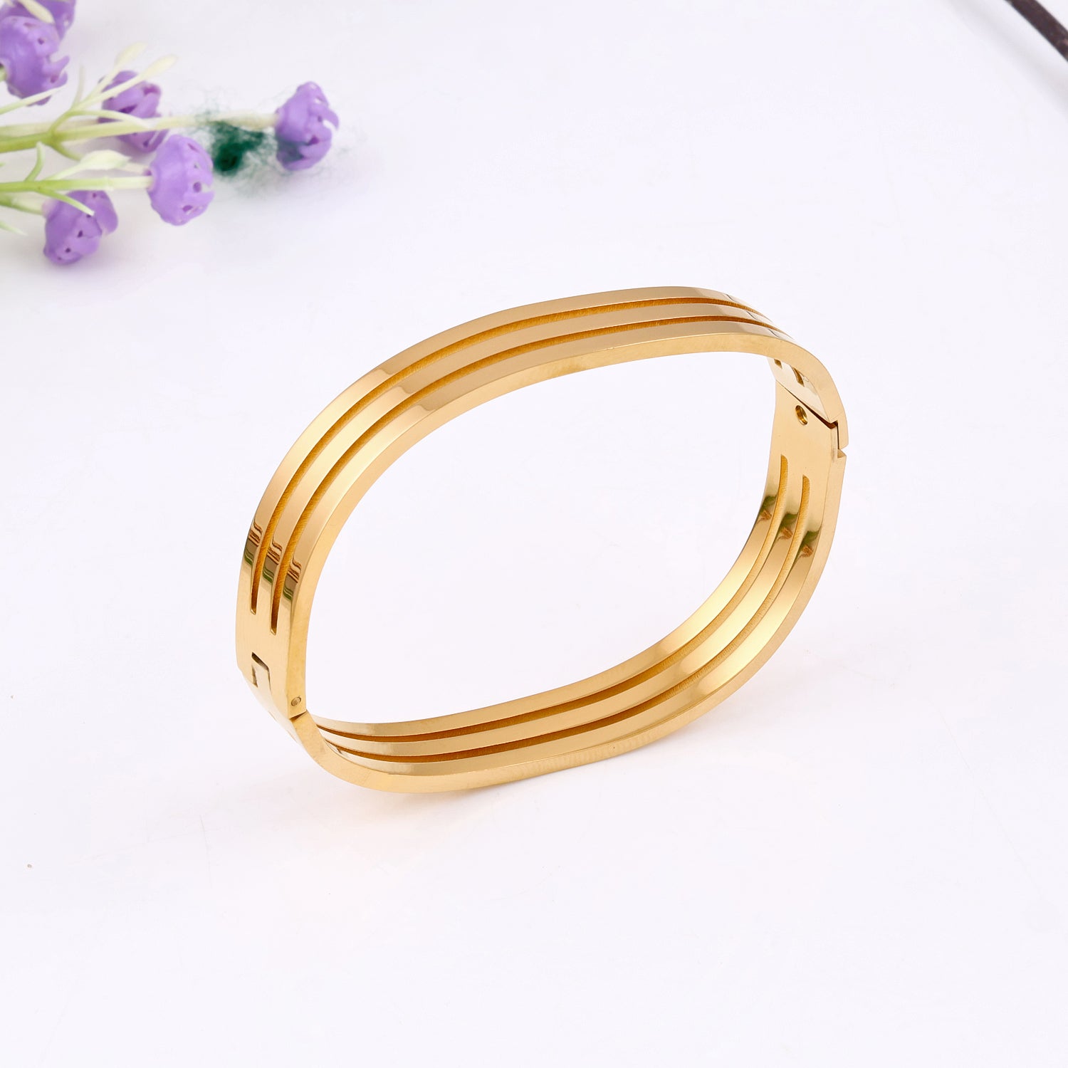 Gold Plated Geometric Bracelet